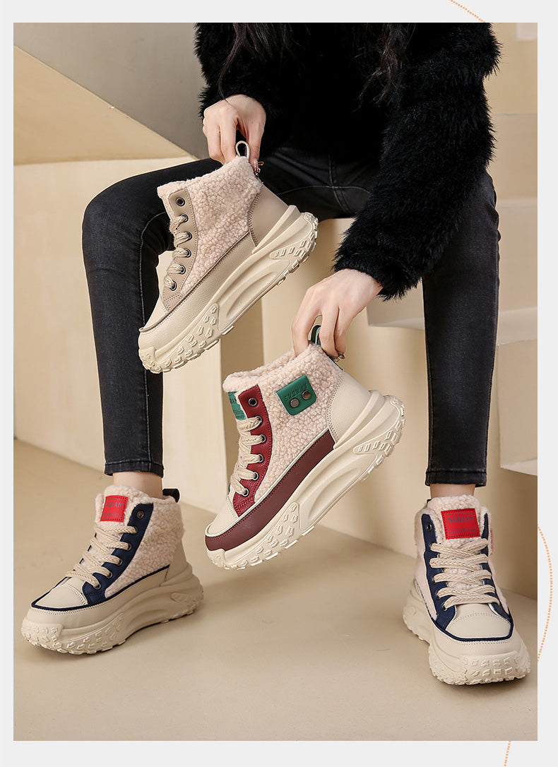 Valenzora – Waterproof plush ankle boots