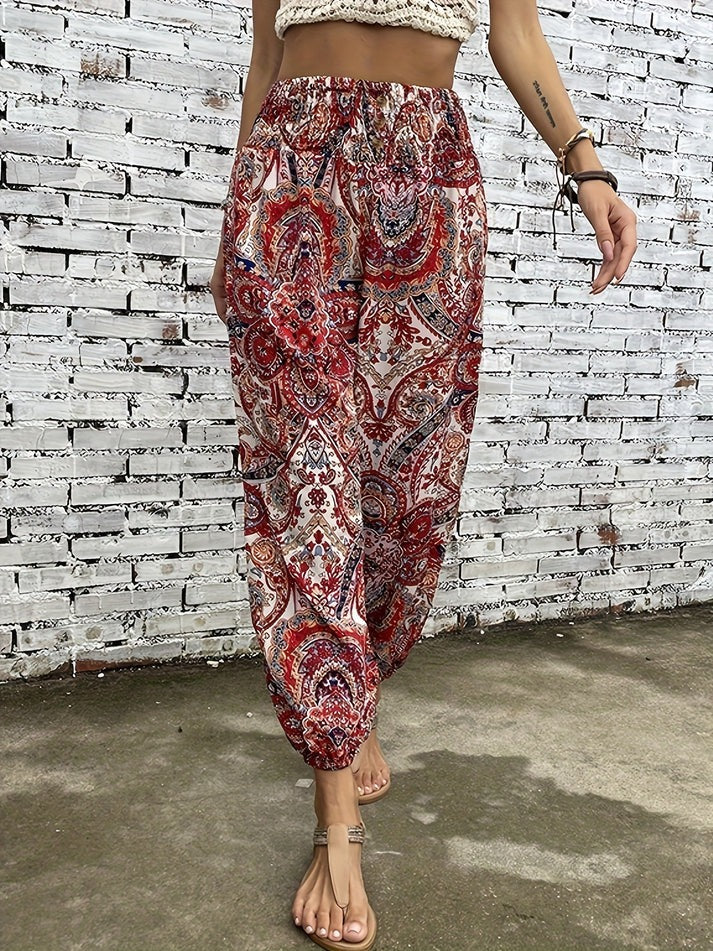 Stylische Hose mit Boho-Print