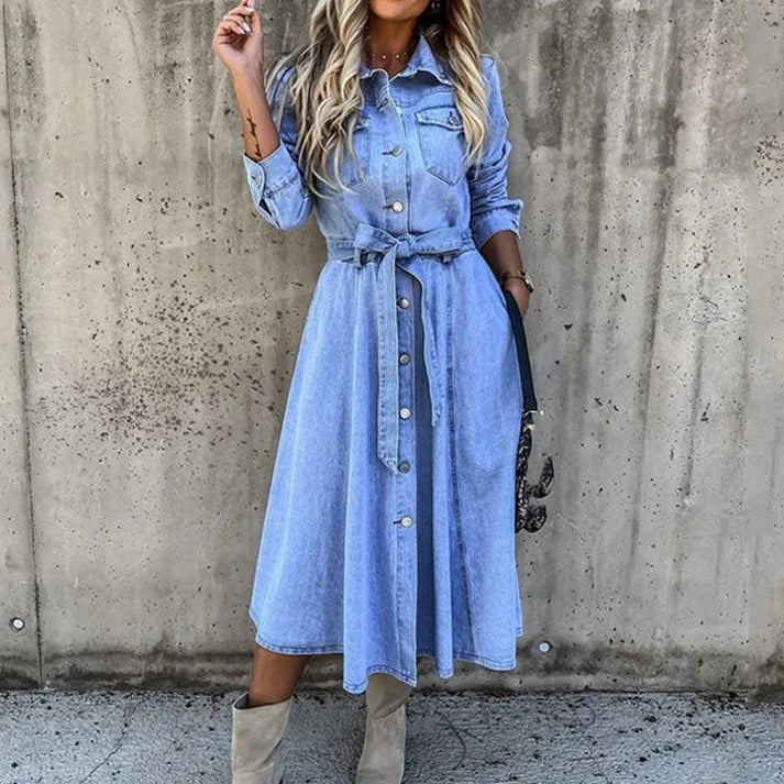 Summer dress in denim