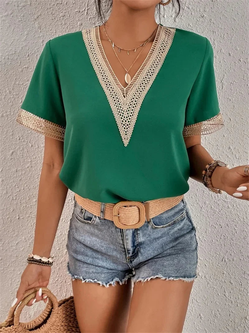 Valenzora | Elegant V-neck top