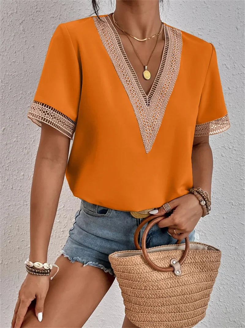 Valenzora | Elegant V-neck top