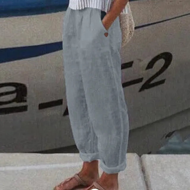 Valenzora | Hose mit weichem Bund und Seitentaschen für Damen