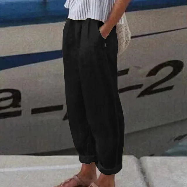Valenzora | Hose mit weichem Bund und Seitentaschen für Damen
