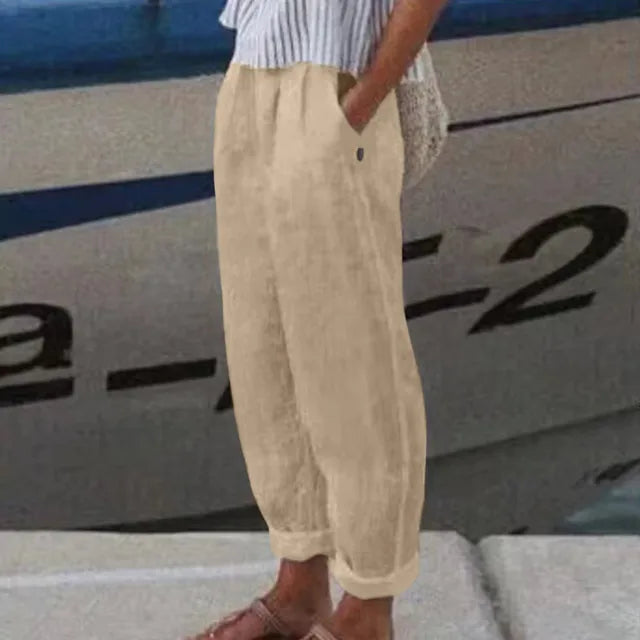 Valenzora | Hose mit weichem Bund und Seitentaschen für Damen