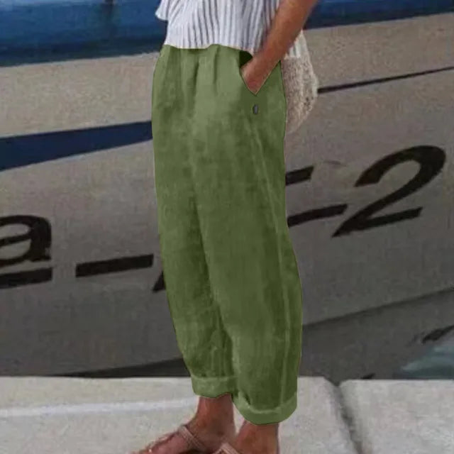Valenzora | Hose mit weichem Bund und Seitentaschen für Damen