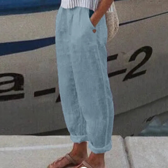 Valenzora | Hose mit weichem Bund und Seitentaschen für Damen