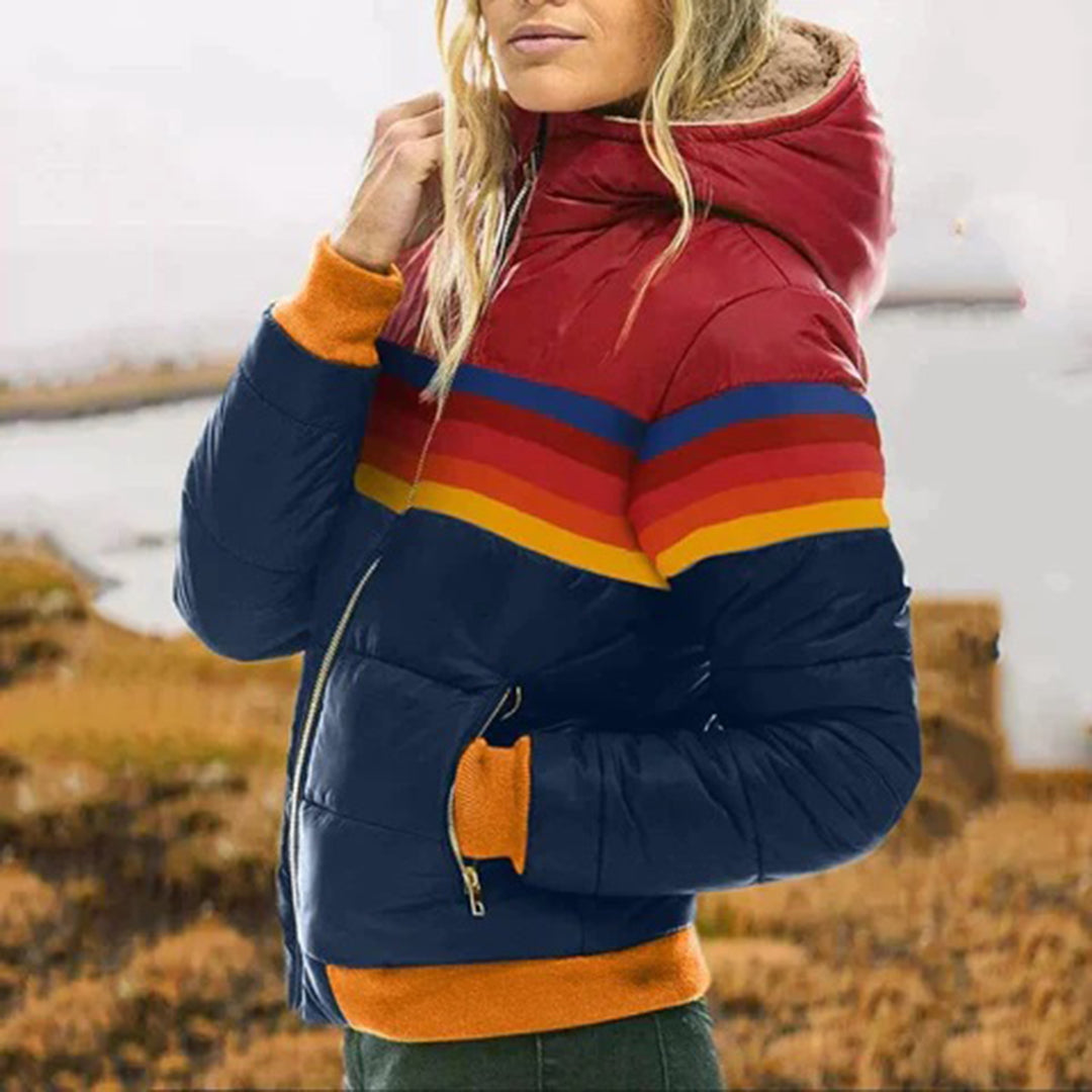 Valenzora | Women's jacket with colored stripes