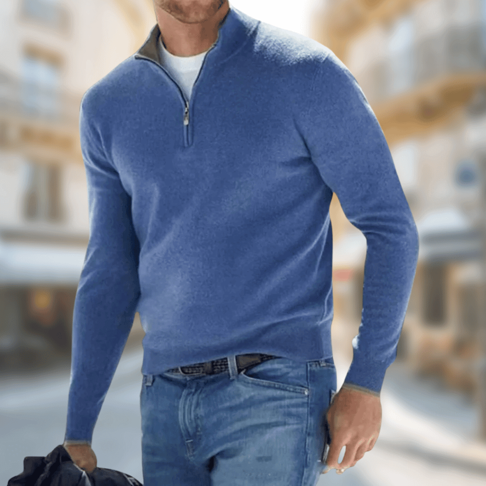 The comfortable and elegant sweater for the transitional season