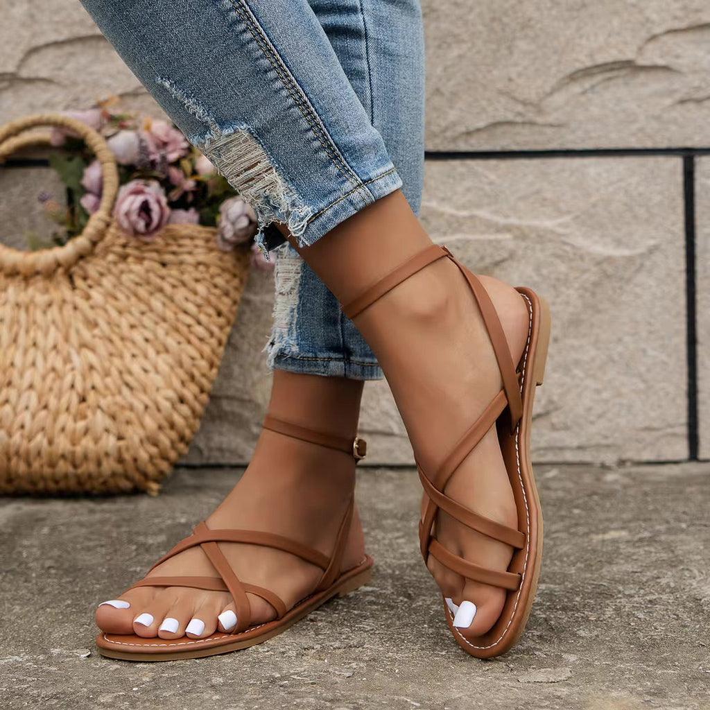 Valenzora | Elegant Roman Beach Fashionable Sandals for Women Summer