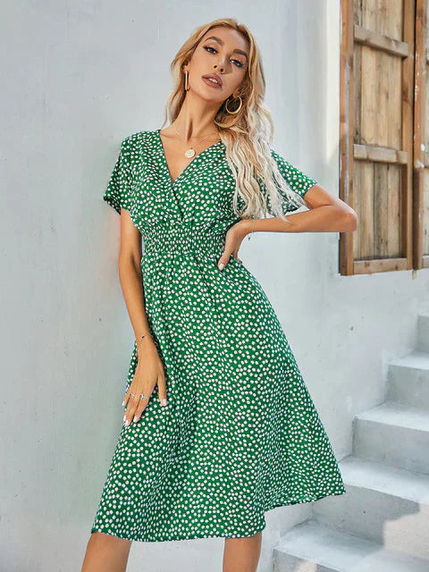 Valenzora – Kurzärmeliges A-Linien-Kleid