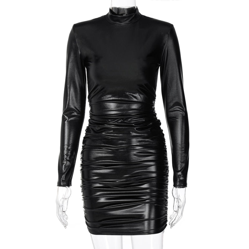 Valenzora | Chic Fit Leather Dress