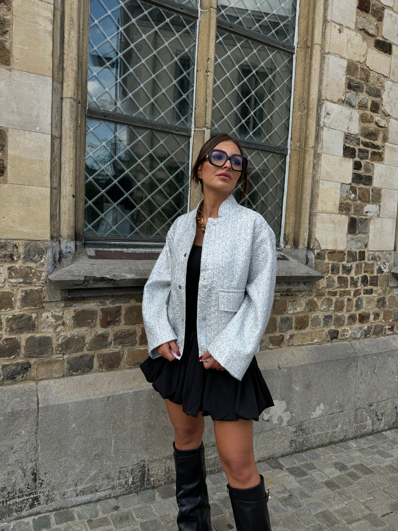 Valenzora | Sequin bomber jacket