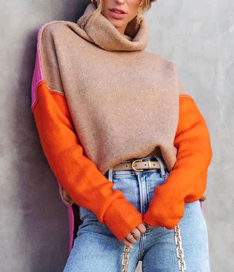 Beautiful color block sweater