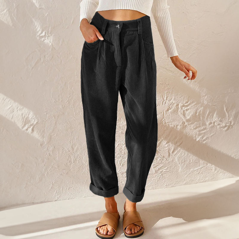 Stylish corduroy trousers