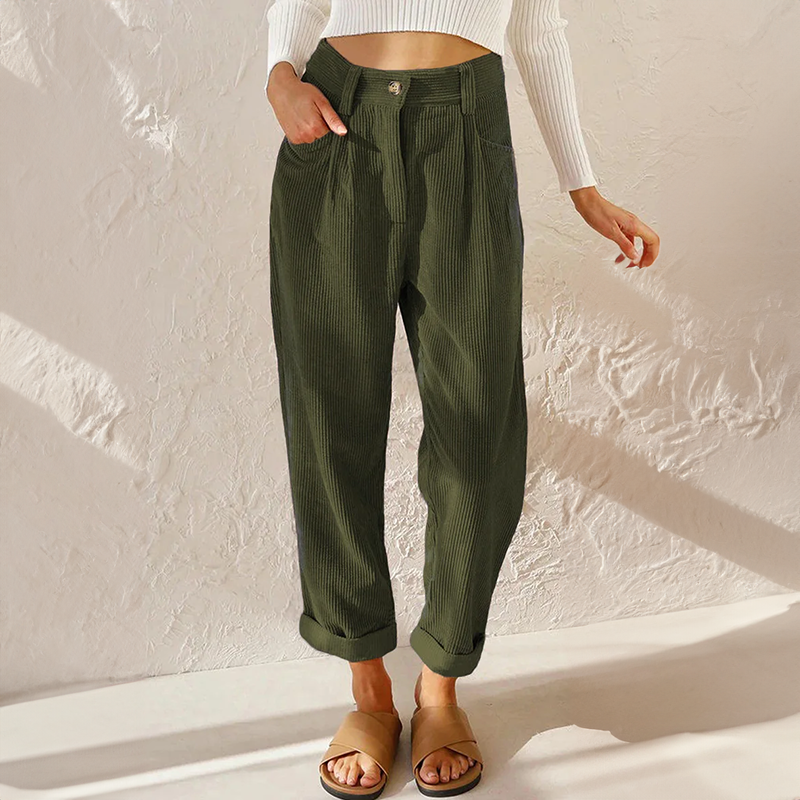 Stylish corduroy trousers