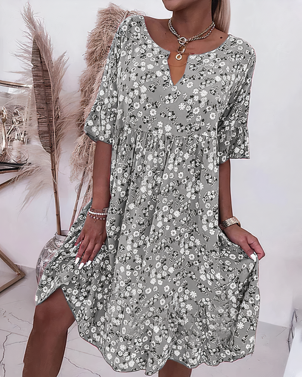 Valenzora | Enid Blumenkleid