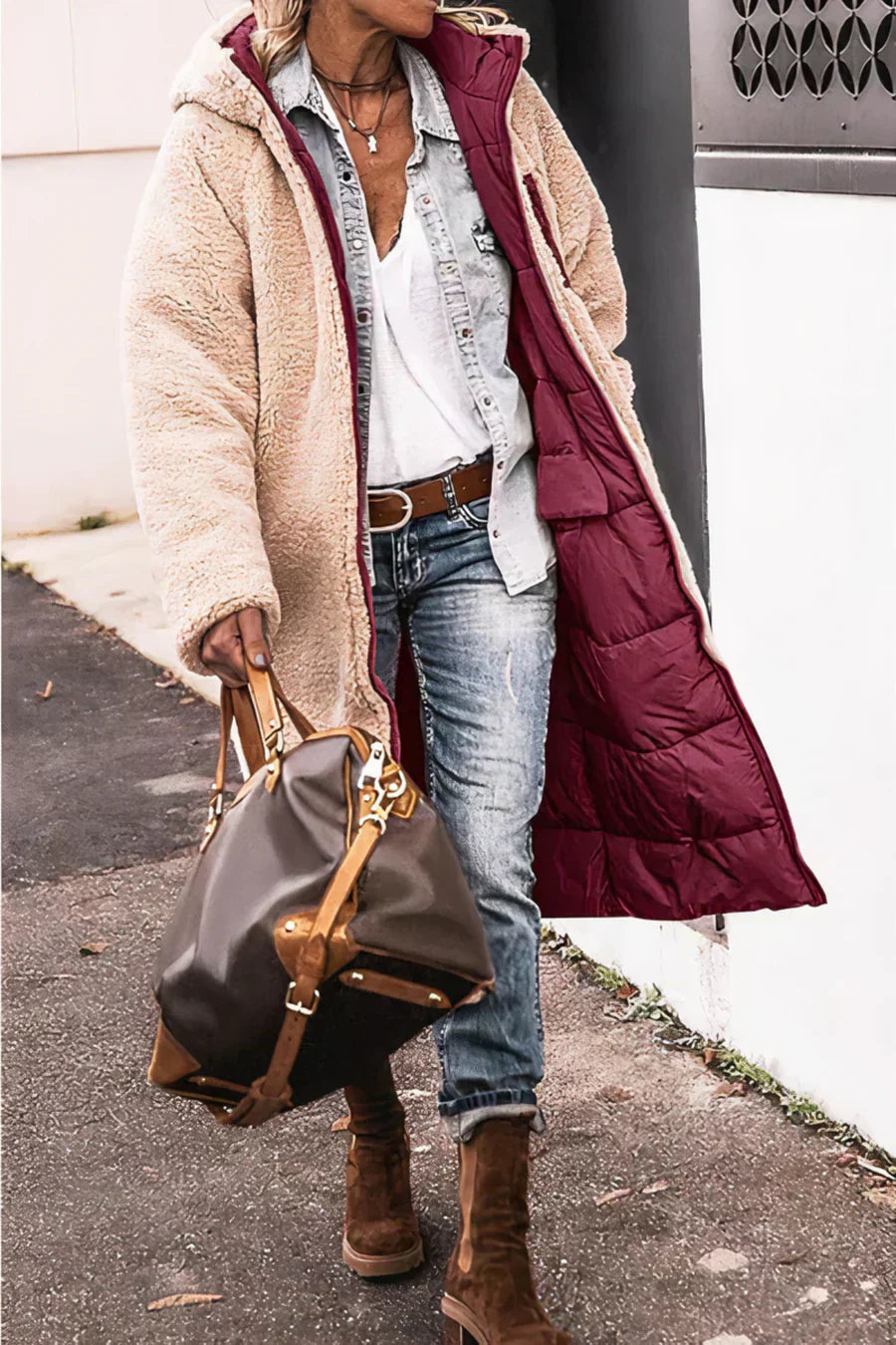 Valenzora | Elegant double-sided warm parka