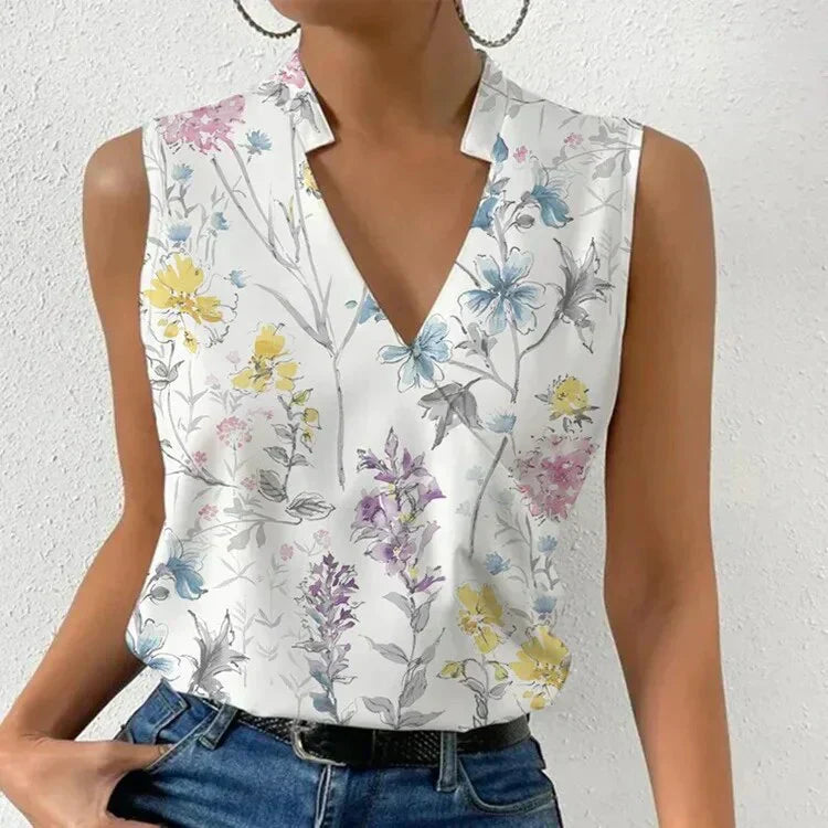 Valenzora | Chic sleeveless blouse for women