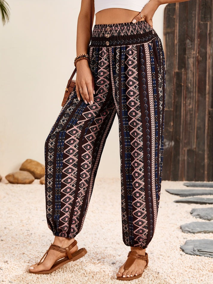 Stylische Hose mit Boho-Print