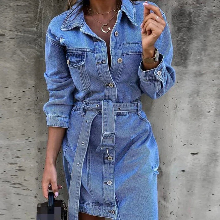 Summer dress in denim