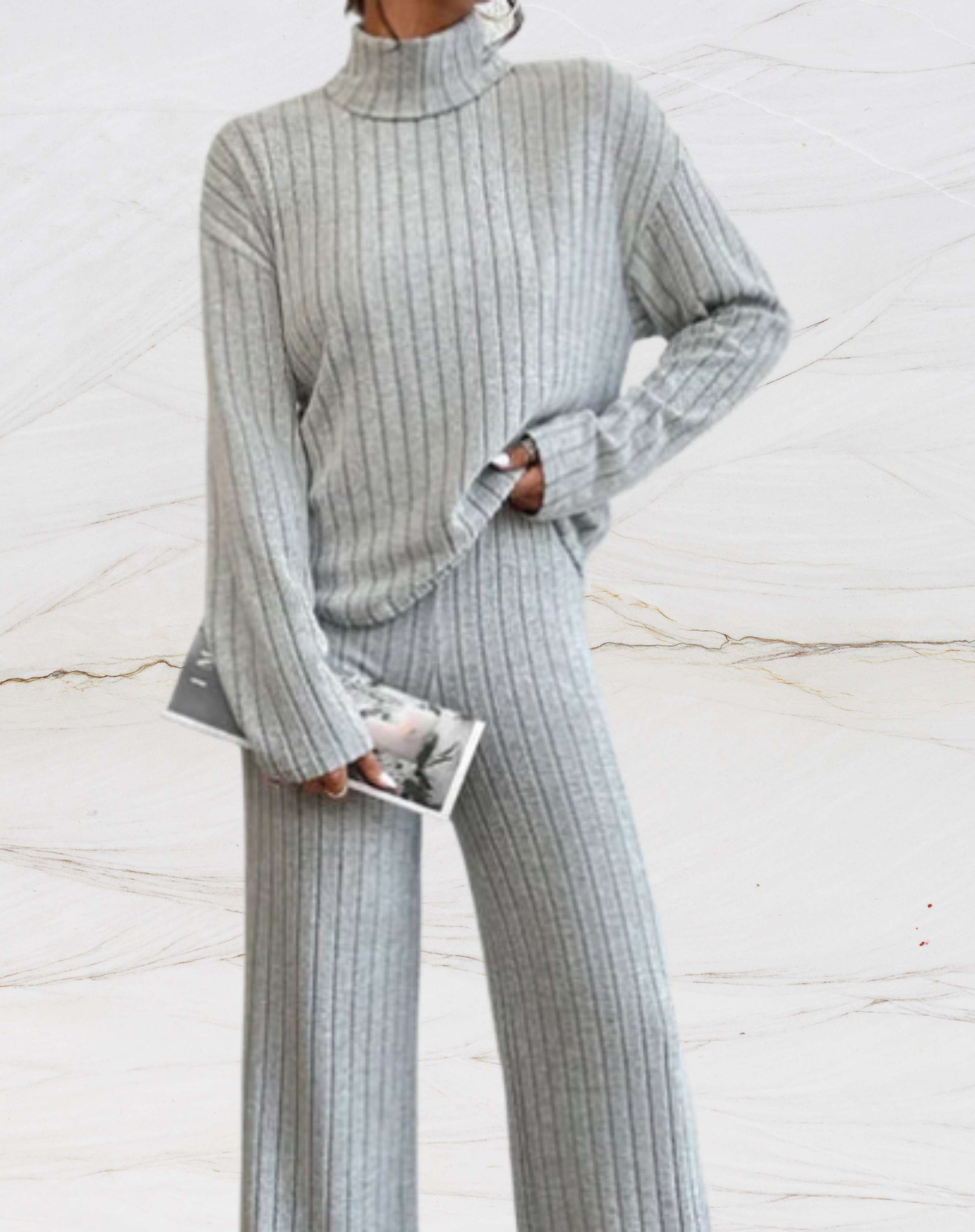 Valenzora - Ribbed Clothing Set