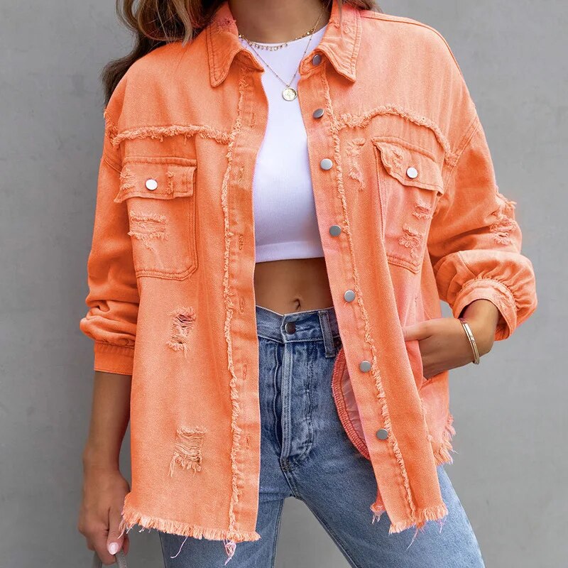 Valenzora | Classic slim fit denim jacket for modern style