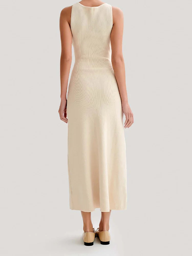 Sophia™ – Elegantes ärmelloses Strickkleid