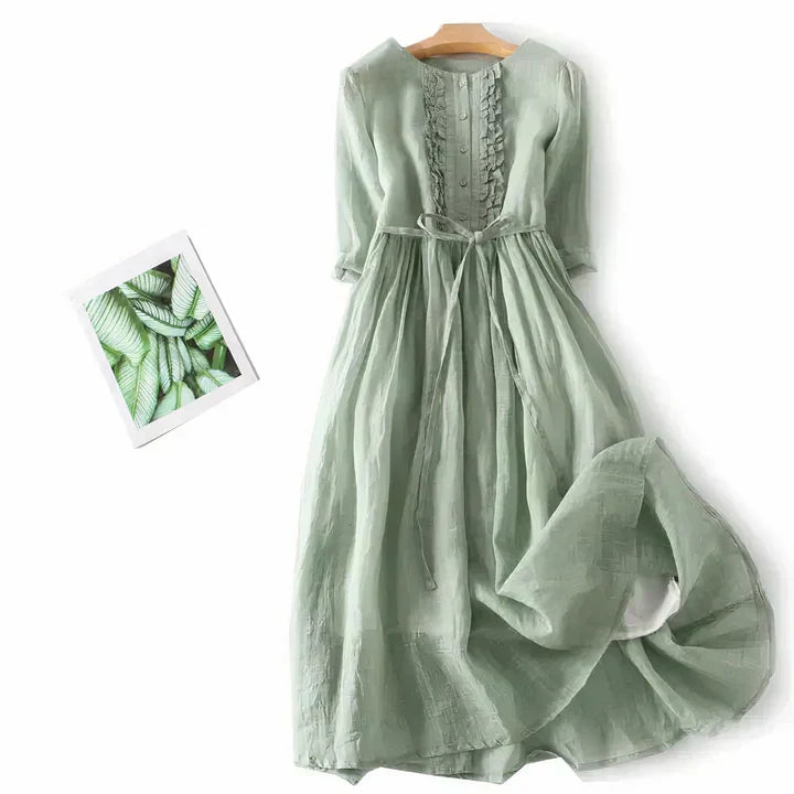 Valenzora | Fließendes Leinenkleid