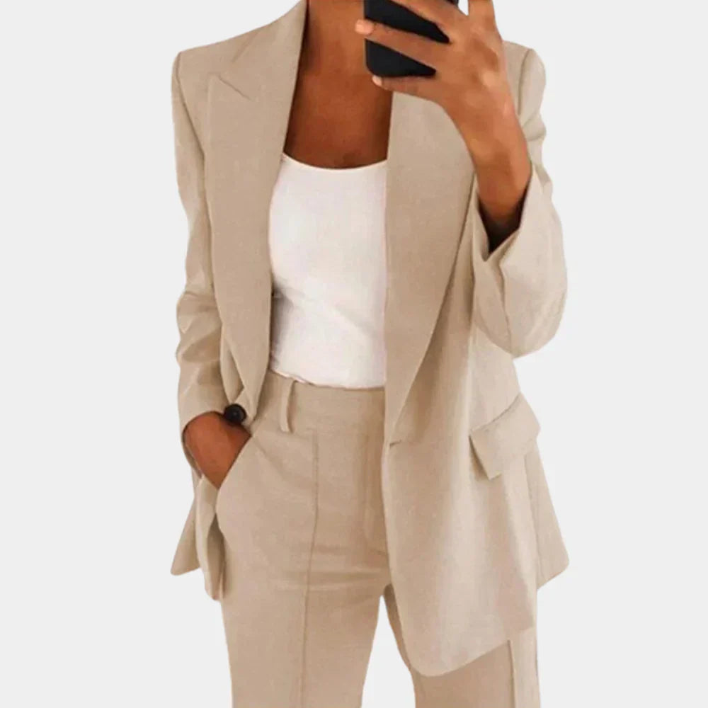 Valenzora | Two-Piece Blazer and Trousers Set for Women