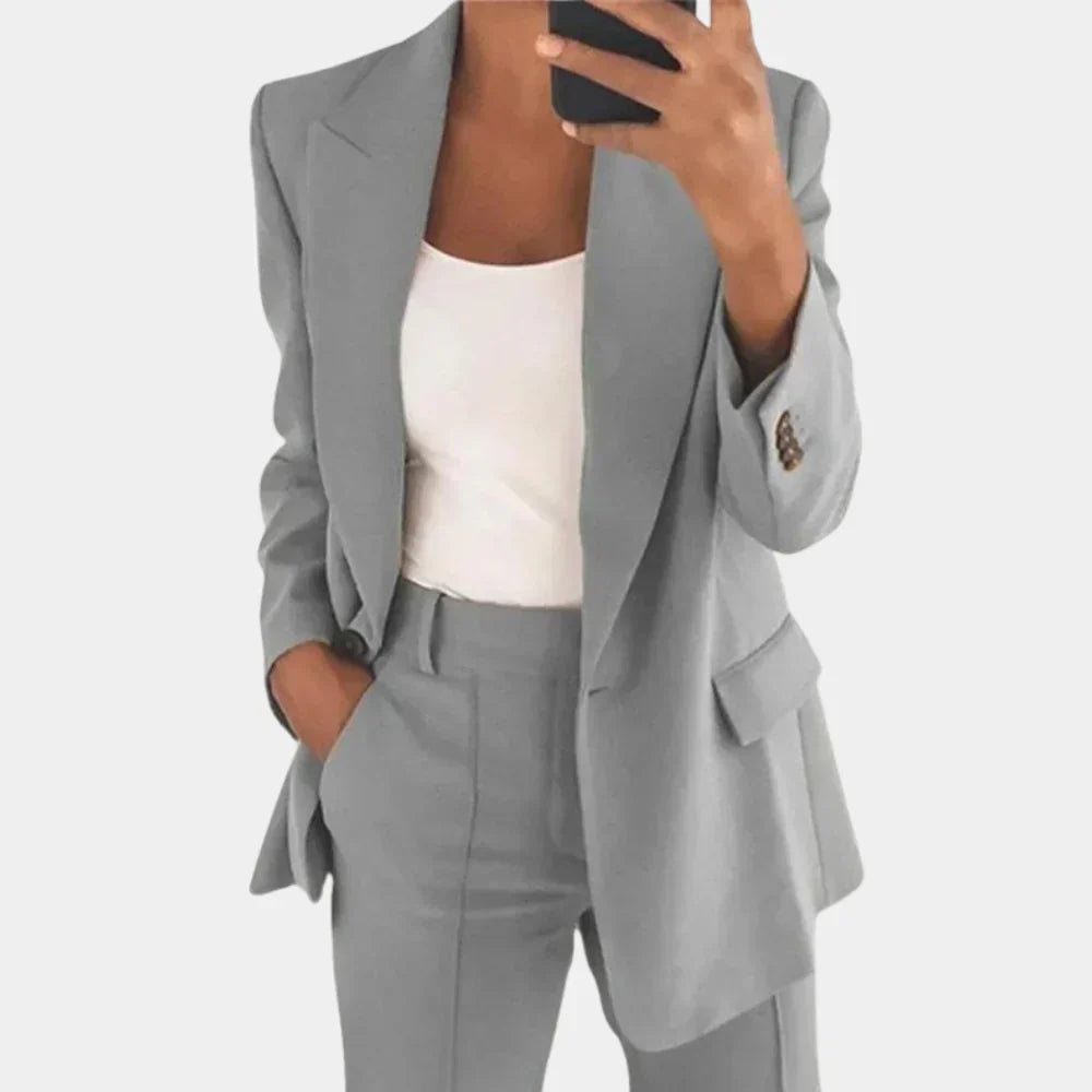 Valenzora | Two-Piece Blazer and Trousers Set for Women