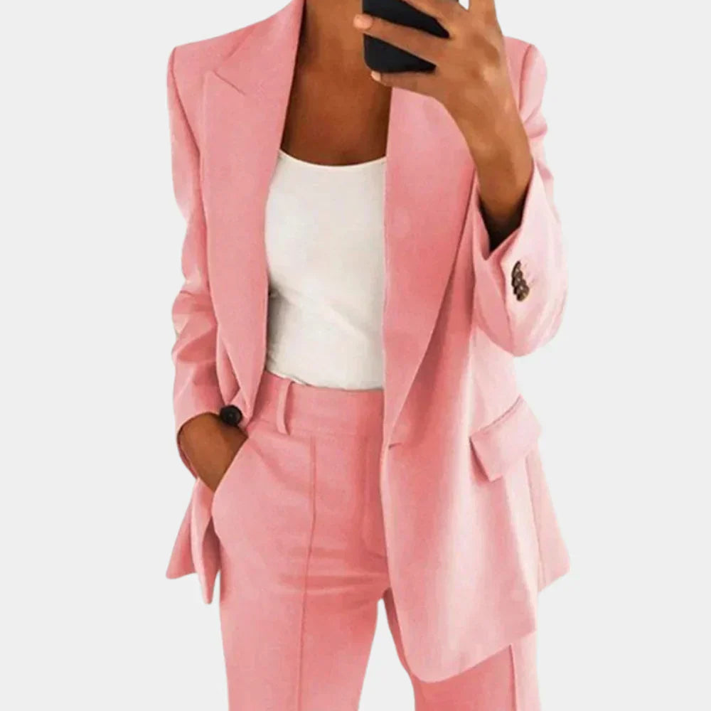 Valenzora | Two-Piece Blazer and Trousers Set for Women