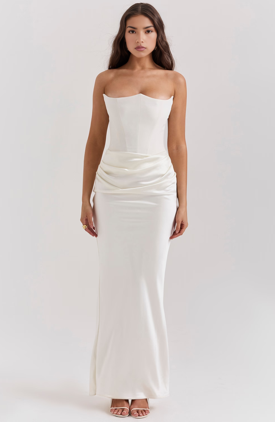 Valenzora | Strapless Cut and Pleated Hem For Women