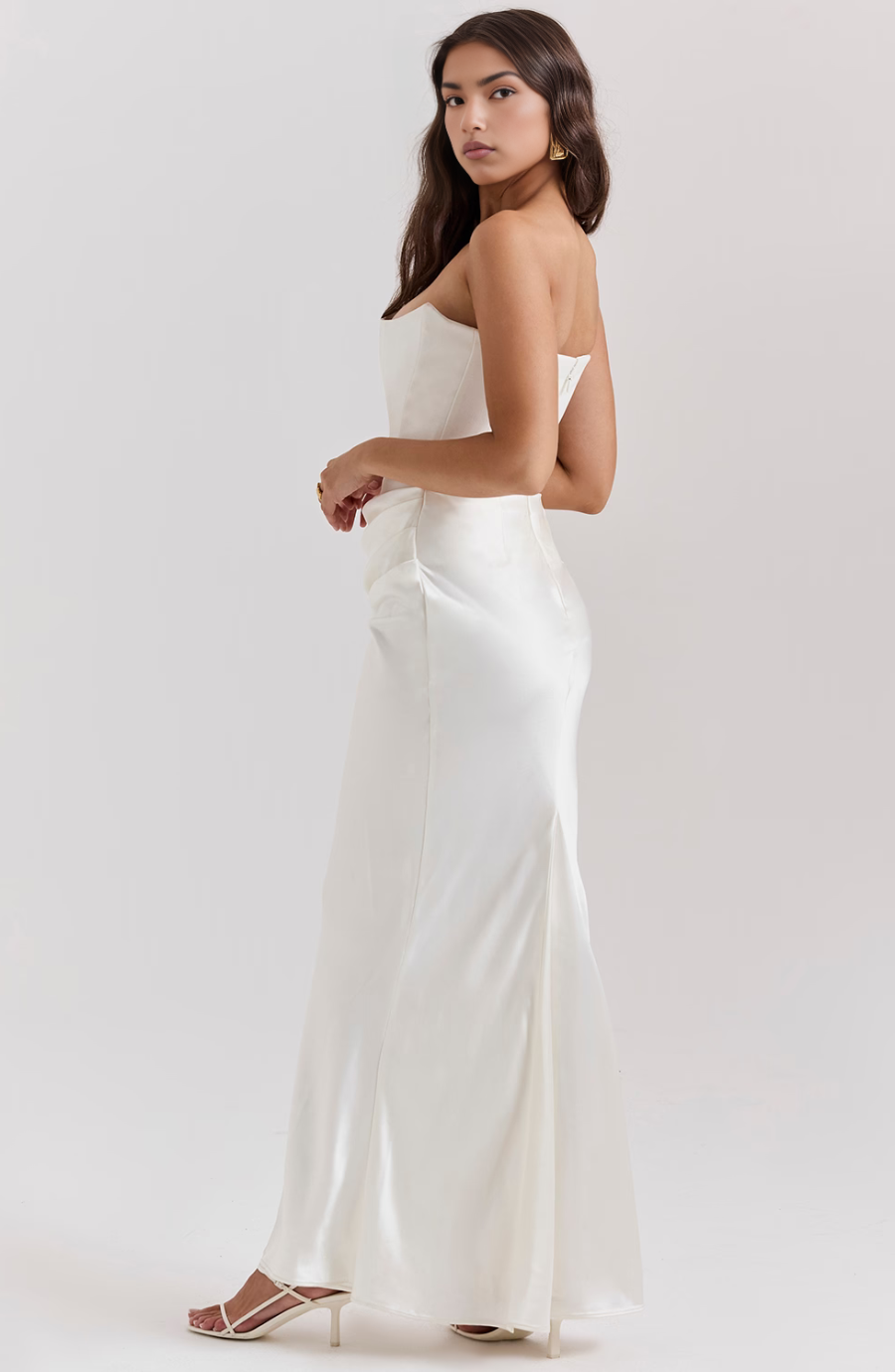 Valenzora | Strapless Cut and Pleated Hem For Women