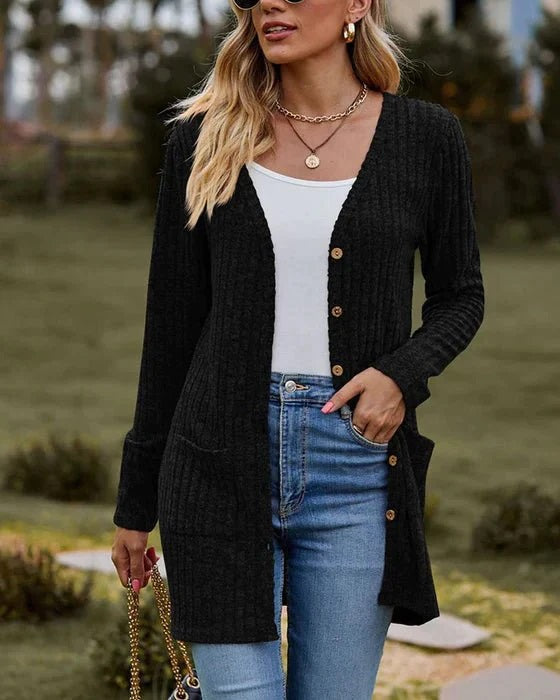 Valenzora - Langärmelige Damenstrickjacke