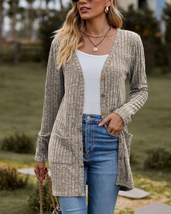 Valenzora - Langärmelige Damenstrickjacke
