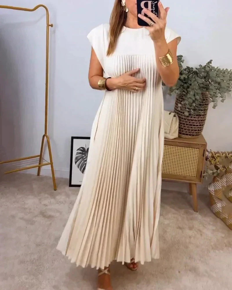 Fern™ – Ärmelloses Faltenkleid