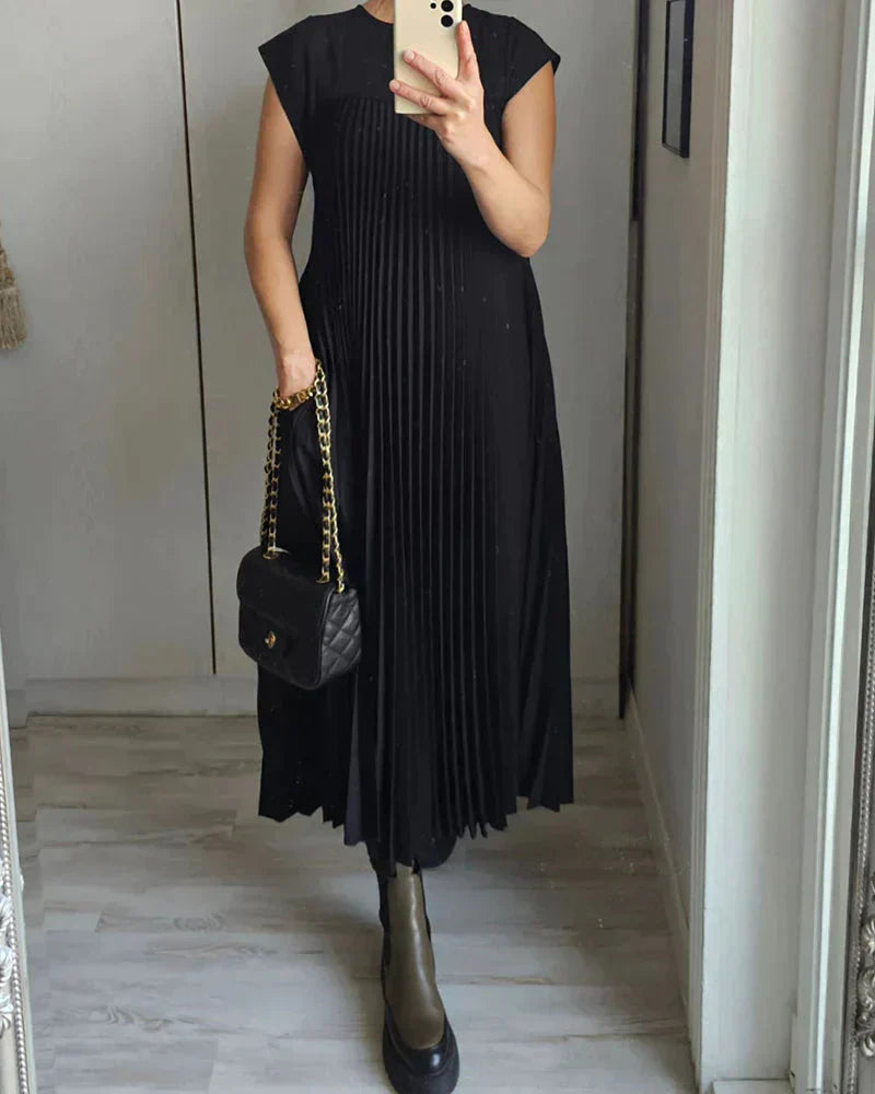 Fern™ – Ärmelloses Faltenkleid