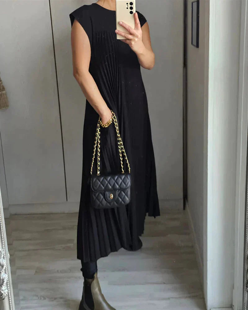 Fern™ – Ärmelloses Faltenkleid