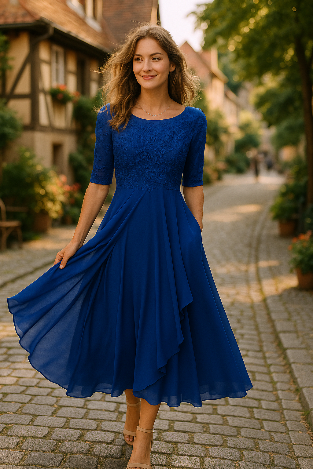 Flair Whisperer Kuscheliges Glamour-Kleid