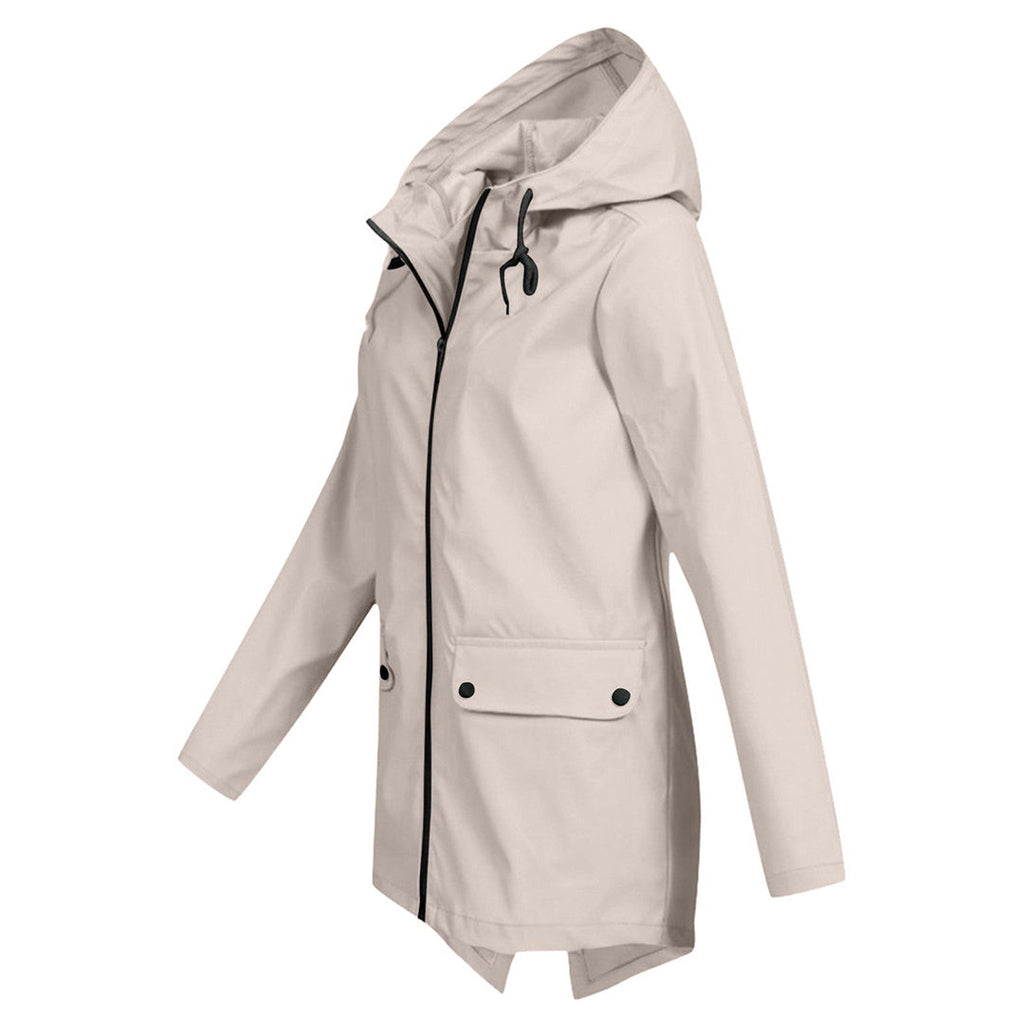 Women's hooded raincoat
