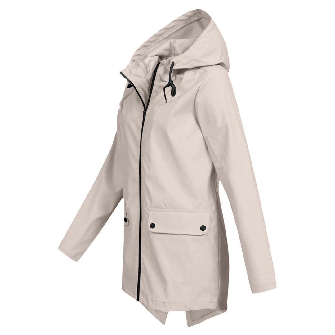 Women's hooded raincoat