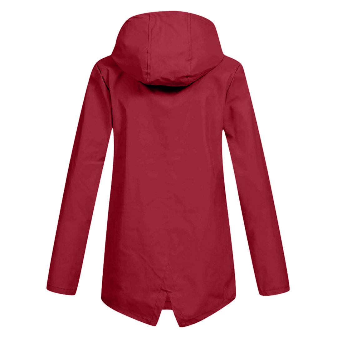 Women's hooded raincoat