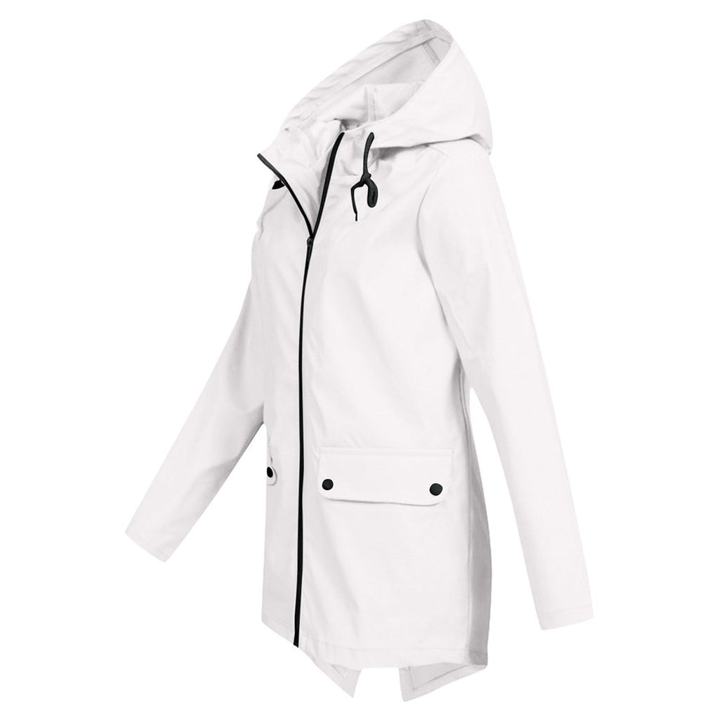 Women's hooded raincoat