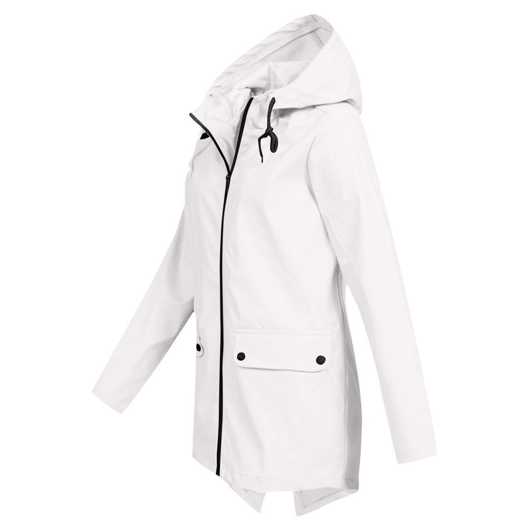 Women's hooded raincoat