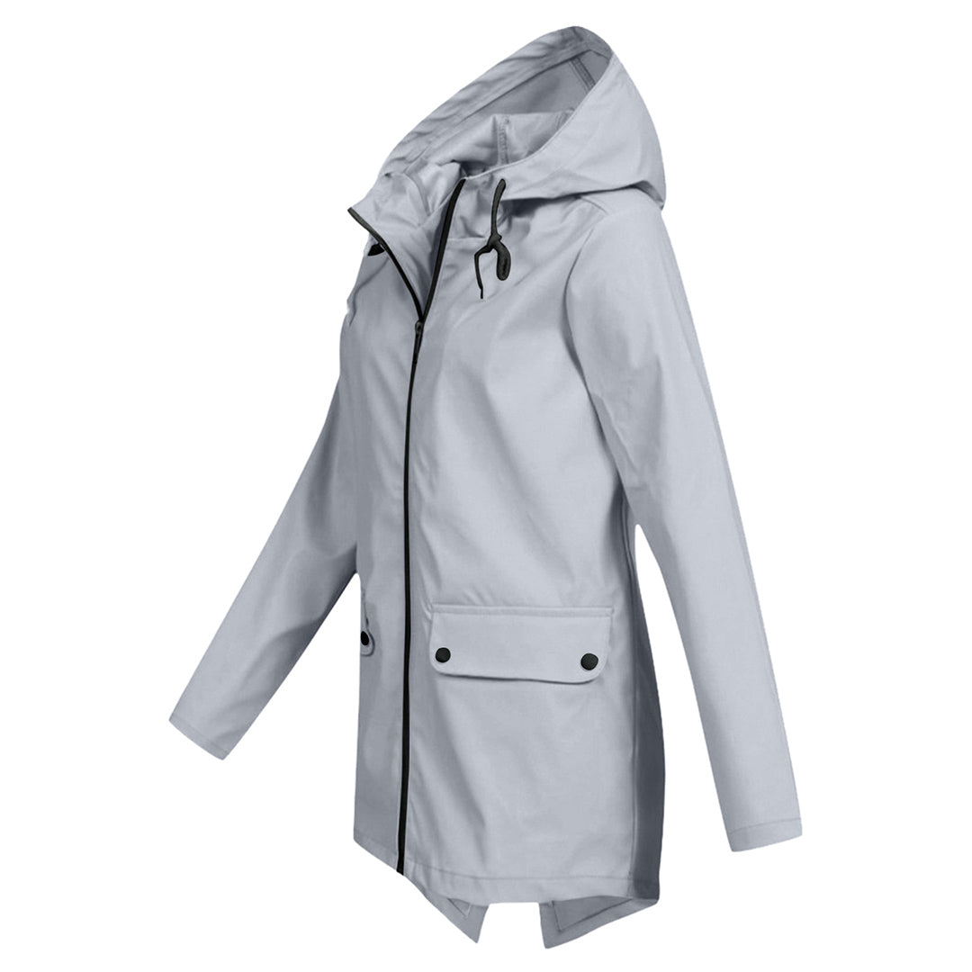 Women's hooded raincoat