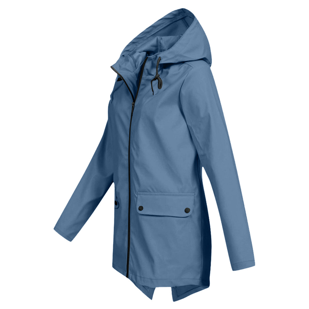 Women's hooded raincoat