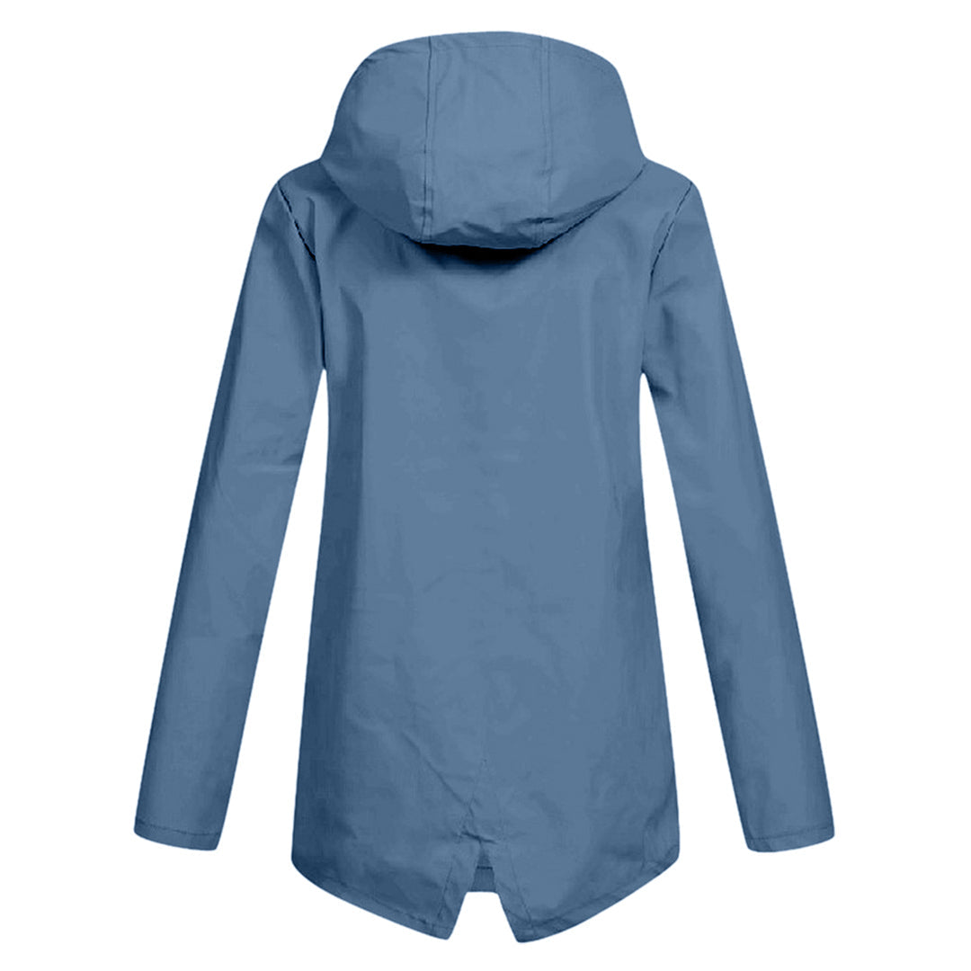 Women's hooded raincoat