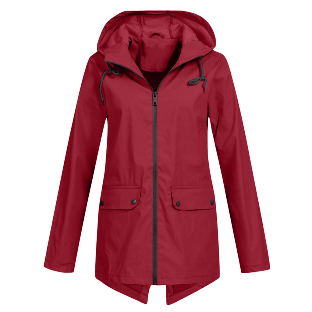 Women's hooded raincoat