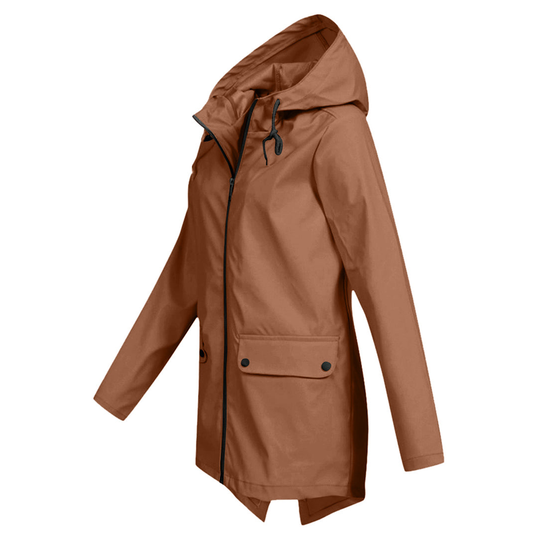 Women's hooded raincoat