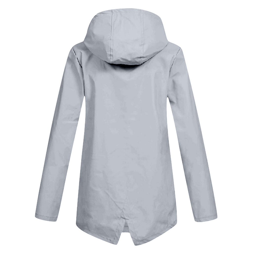 Women's hooded raincoat